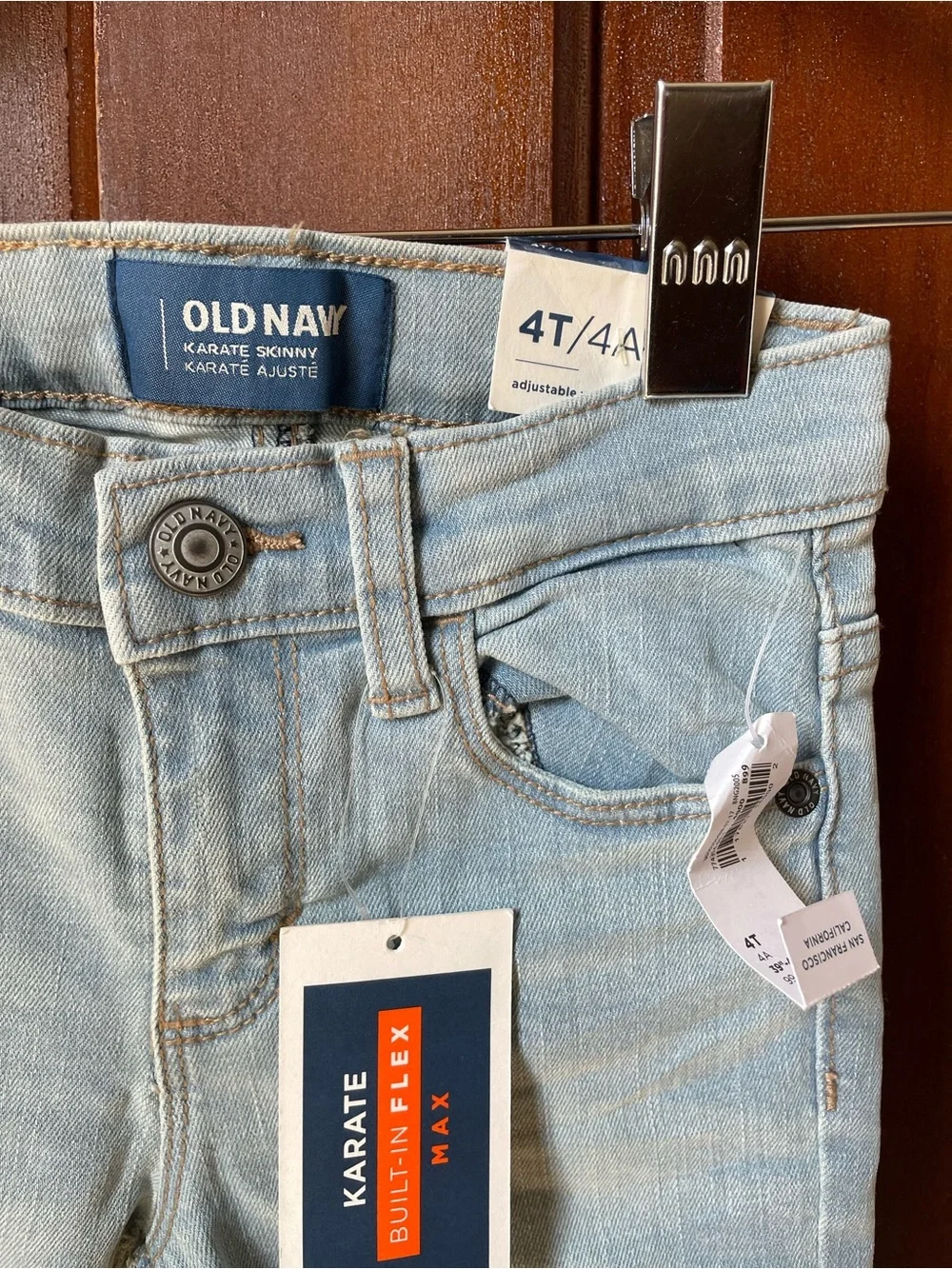 Old Navy boys 4T karate jeans nwt